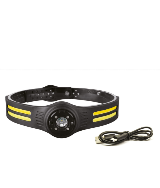 Latarka Czołowa Sensor Mistrall Czujnik Ruchu 3 Źródła Światła Usb c