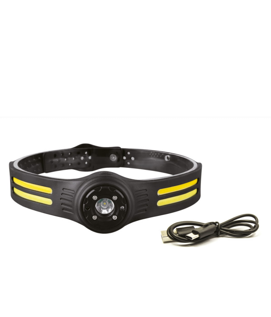 Latarka Czołowa Sensor Mistrall Czujnik Ruchu 3 Źródła Światła Usb c