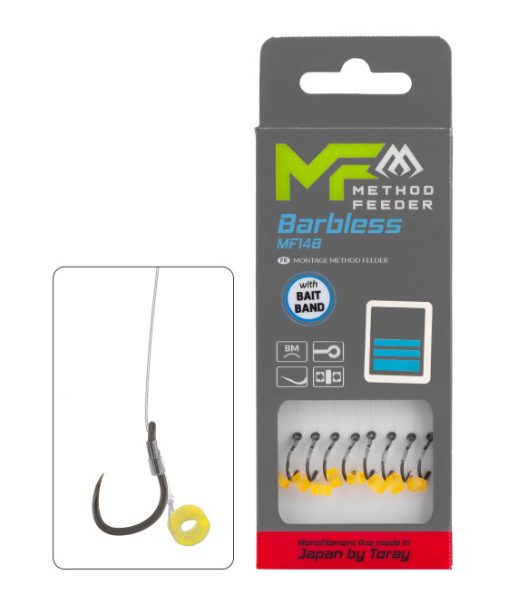 Przypony Hak Bezzadziorowe MF14 8 0.23mm 10cm 8szt Mikado