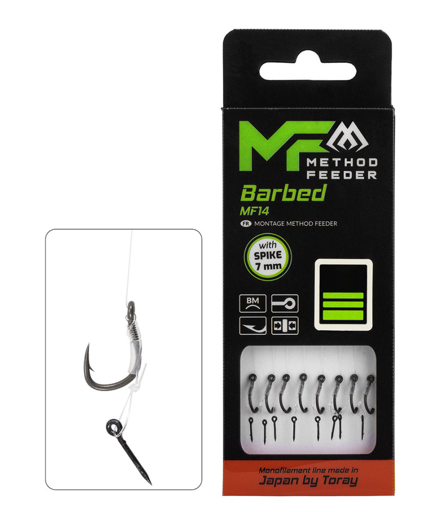 Przypony Zadziorowe Z Igłą MF14 8 0.23mm 10cm 8szt Mikado