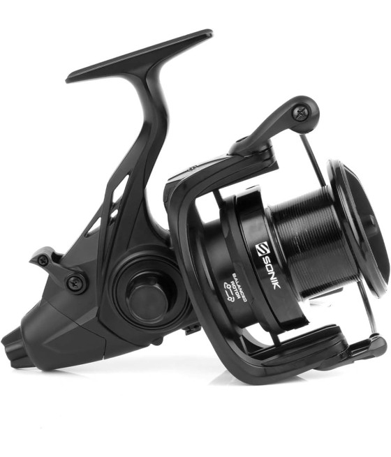 Kołowrotek Karpiowy Czarny Matowy Sonik Xtractor+ Fs 6000 Lc