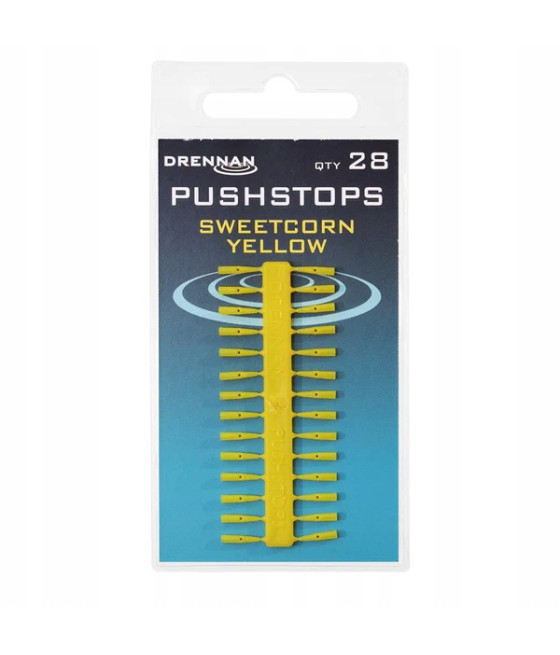 Stopery Drennan Pushstop Sweetcorn Yellow 28szt