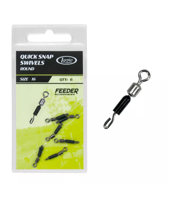 Łączniki Lorpio Quick Snap Swivels Round roz 16