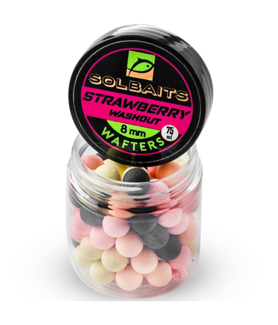 KULKI WAFTERS Strawberry Washout Mix SOLBAITS 8mm 50ml