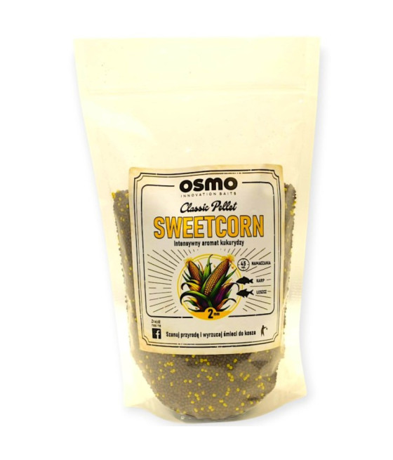 Pellet Osmo Classic SweetCorn Słodka Kukurydza 2mm 800g