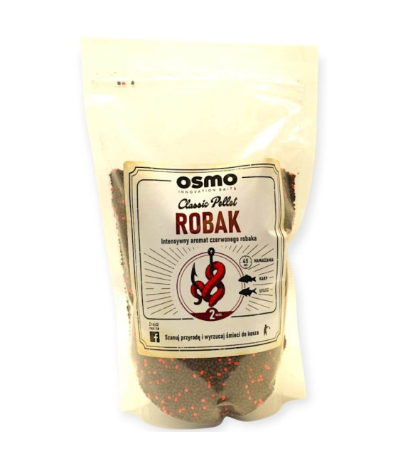 Pellet Osmo Classic Robak 2mm 800g