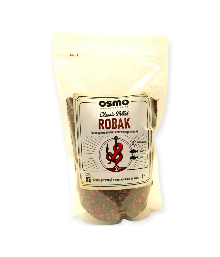 Pellet Osmo Classic Robak 2mm 800g