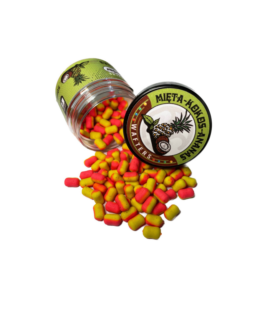 KULKI MAGIC FEEDER WAFTERS MIĘTA-KOKOS-ANANAS RÓŻOWO-ŻÓŁTE 7mm KULKI MAGIC FEEDER WAFTERS MIĘTA-KOKOS-ANANAS RÓŻOWO-ŻÓŁTE 7mm
