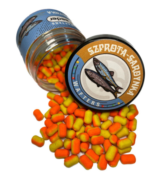 KULKI MAGIC FEEDER SZPROTA-SARDYNKA WAFTERSY ŻÓŁTO-POMARAŃCZOWE 7mm