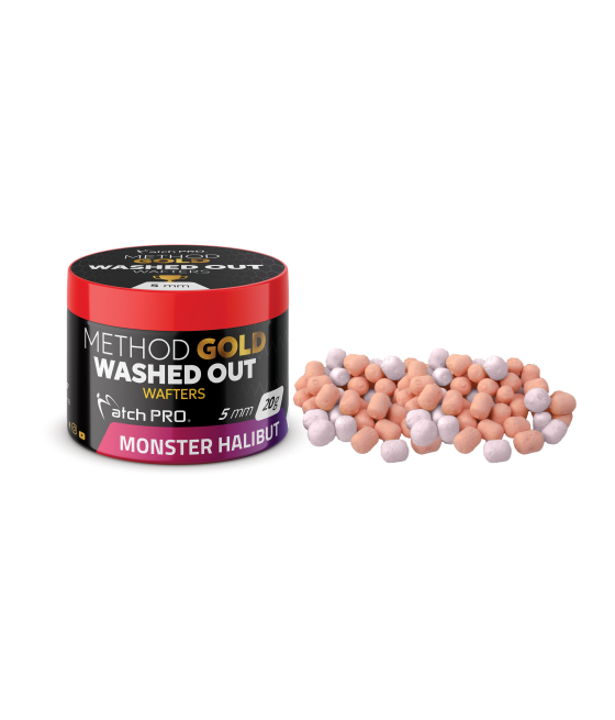 Kulki Method Gold Wafters Washed Out Monster Halibut 5mm 20g