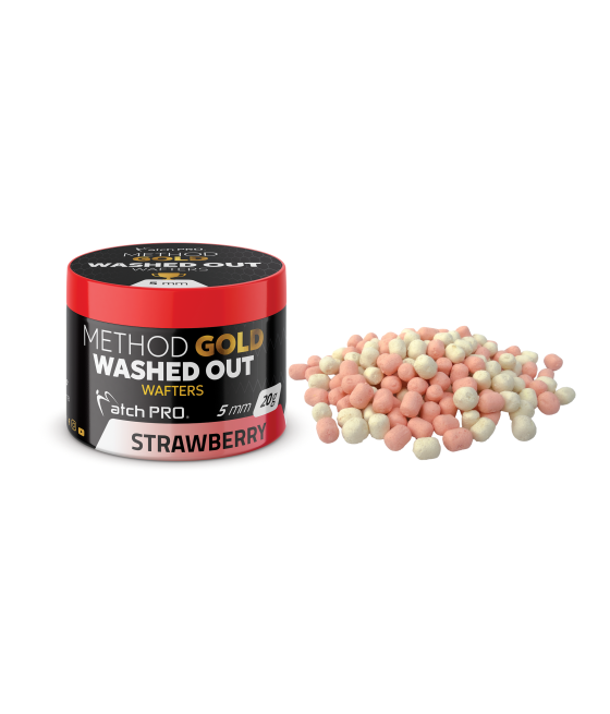 Kulki Method Gold Wafters Washed Out Strawberry 5mm 20g