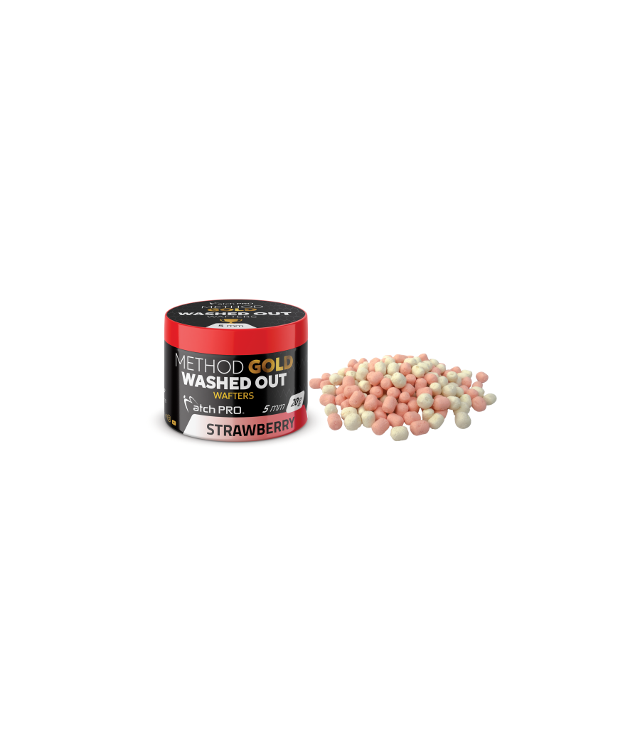 Kulki Method Gold Wafters Washed Out Strawberry 5mm 20g