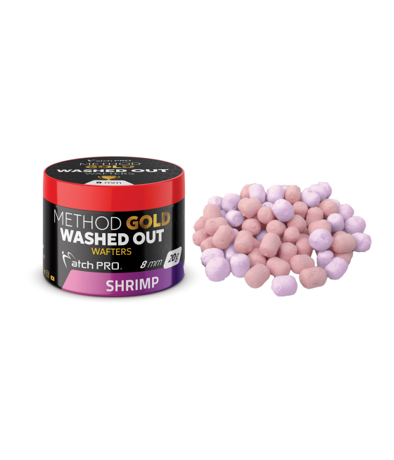 Kulki Method Gold Wafters Washed Out Shrimp 8mm 20g MatchPro
