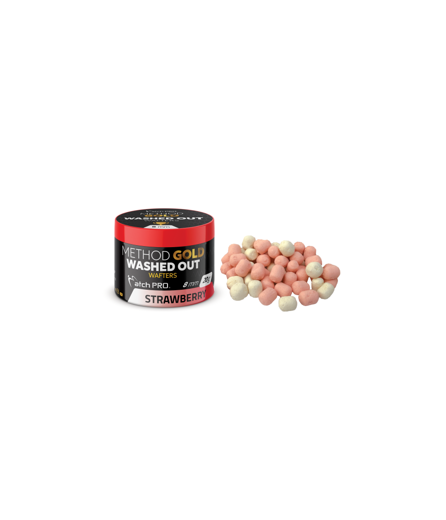 Kulki Method Gold Wafters Washed Out Strawberry 8mm 20g MatchPro