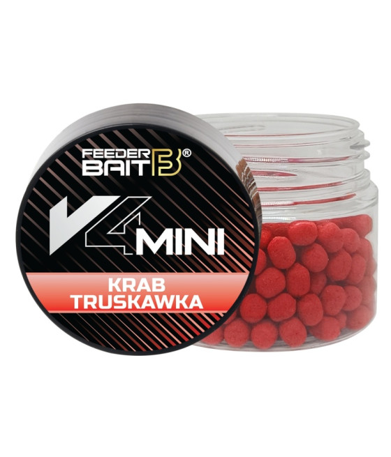 Kulki V4 mini - Truskawka & Krab - Feeder Bait 4mm