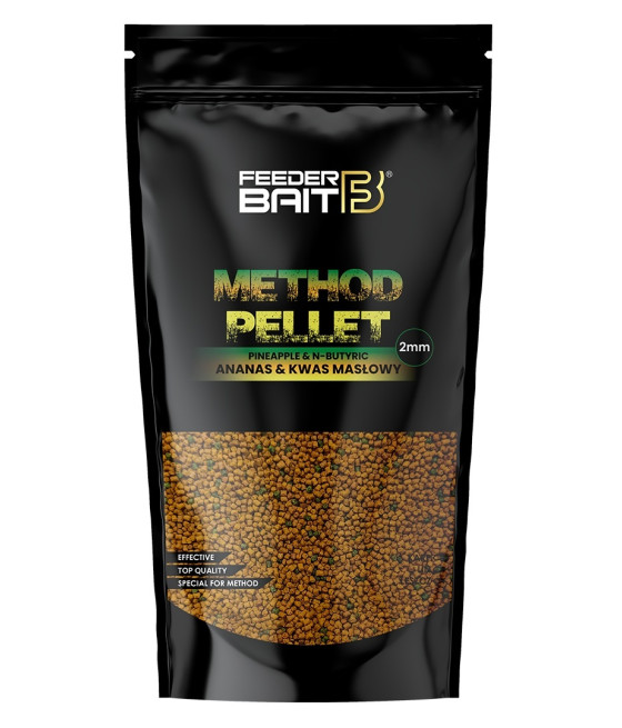 Micro Pellet 2mm 800g Ananas & Kwas masłowy - Feeder Bait