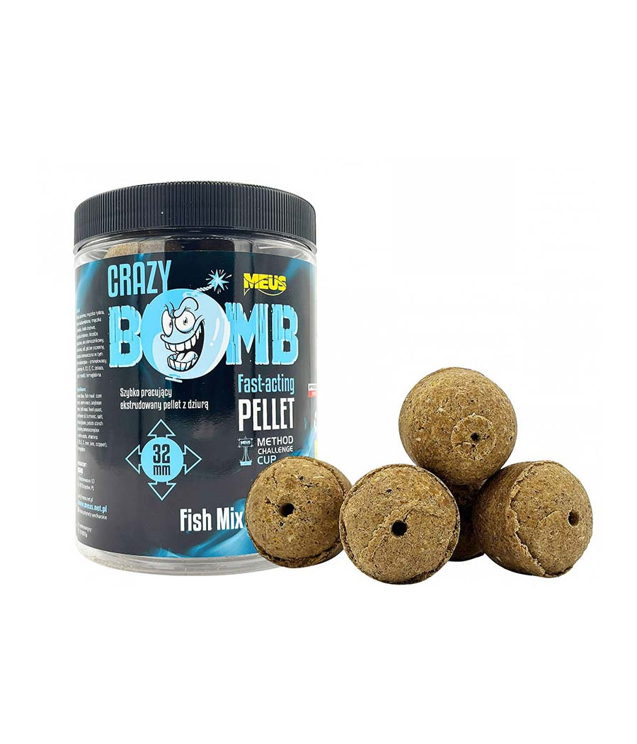Pellet Crazy Bomb 32mm 550g FISH MIX - MEUS
