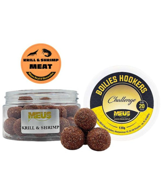Kulki Haczykowe Challenge Tonące 20mm Krill&Shrimp Meat  Mięso Kryl i Krewetka MEUS