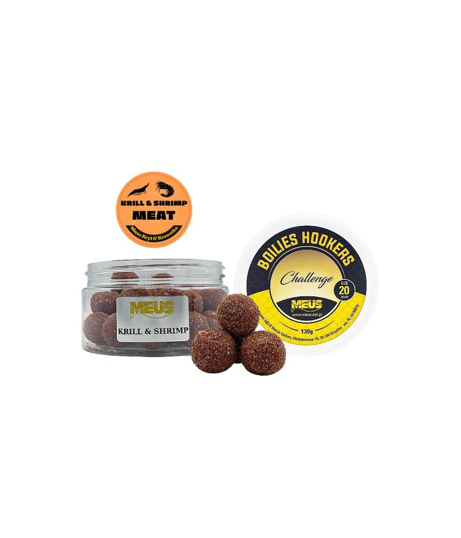 Kulki Haczykowe Challenge Tonące 20mm Krill&Shrimp Meat  Mięso Kryl i Krewetka MEUS