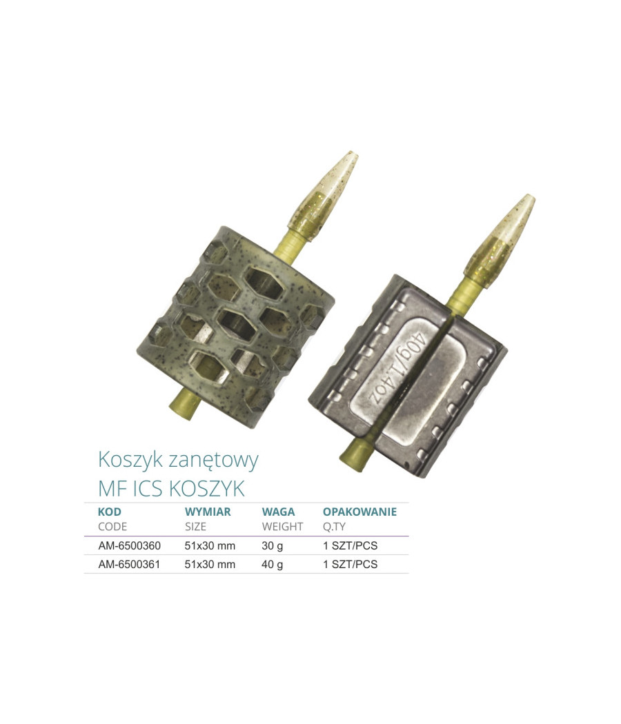 Koszyczek Zanętowy 30g ICS Feeder Mistrall