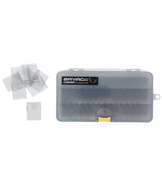 Pudełko Na Przynęty Savage Gear Lurebox 4B Smoke 21.4 x 11.8 x 4.5 CM