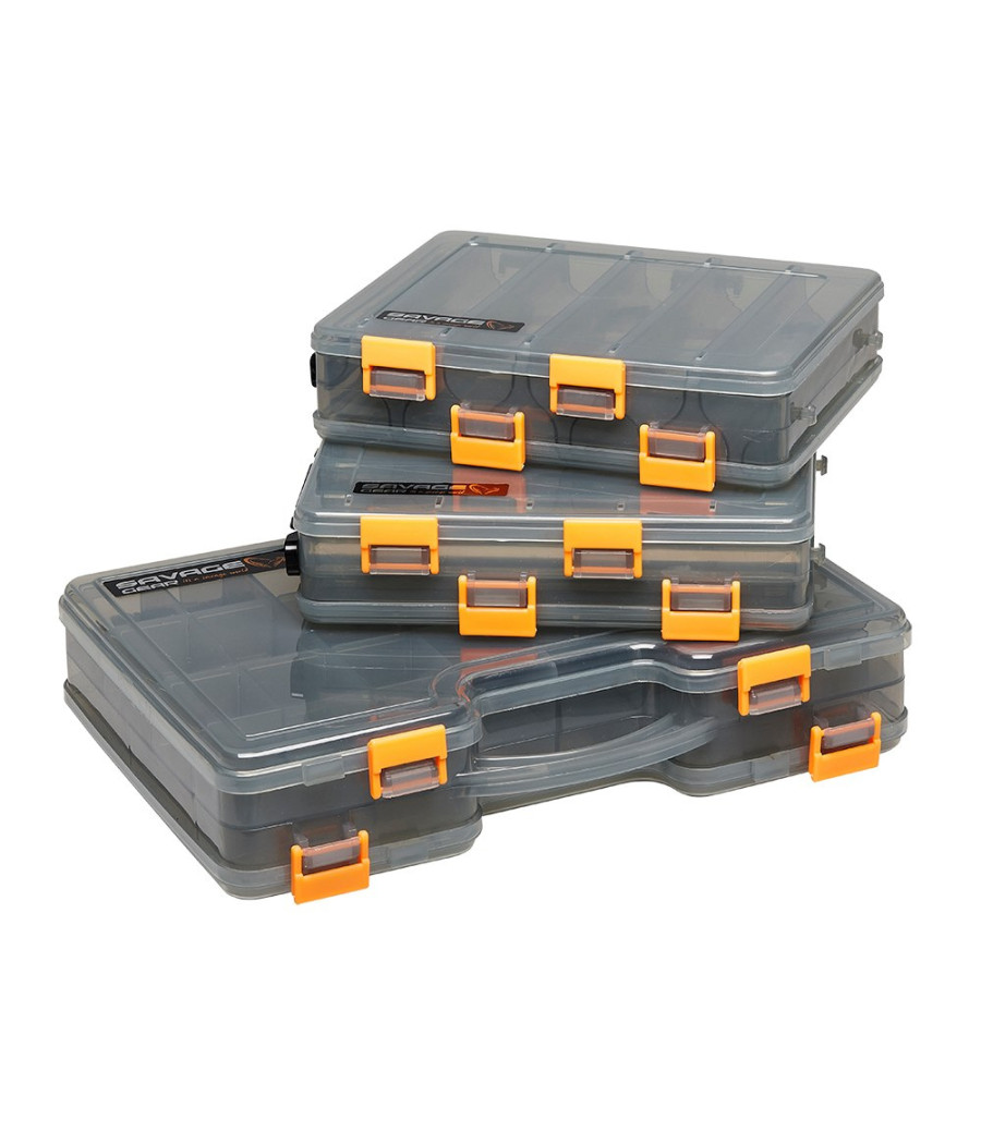Pudełko Na Przynęty Savage Gear Lurebox 2 Sided Smoke Long 20,5 x 17 x 4,8 CM