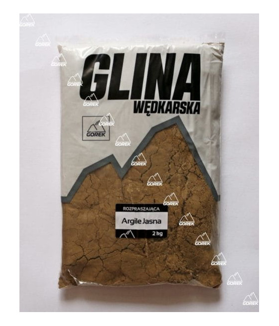 GLINA WĘDKARSKA ROZPRASZAJĄCA ARGILE JASNA 2KG GÓREK